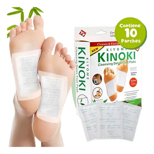 🧽 Kinoki Parches Desintoxicantes para Pies – Detox Natural Mientras Duermes