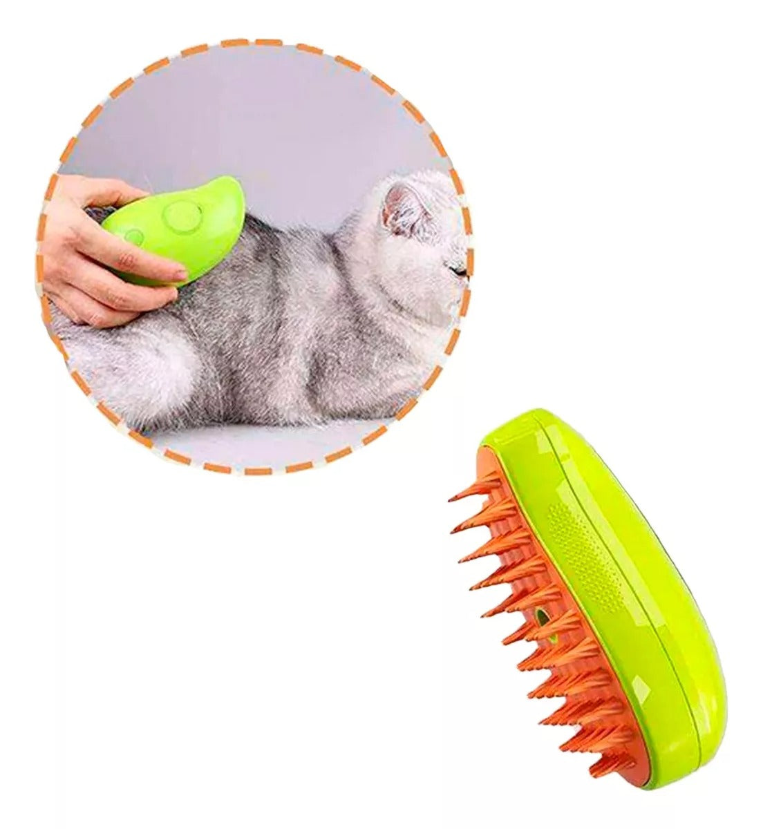 🐱 Cepillo Vapor y Masaje para Gatos – Cuidado Suave y Relajante para tu Felin